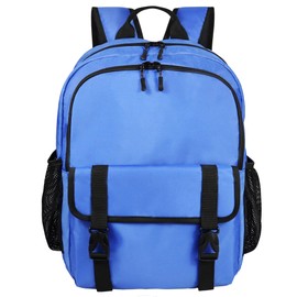 KUI WAN Backpack for Women and Men, 17'' Classical Nylon Bookbag with Multi-pockets Casual Daypack for College Work Travel