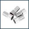 INFINAUTO 4pcs 19mm Chrome Tyre Wheel Valve Cap Extension Adaptor