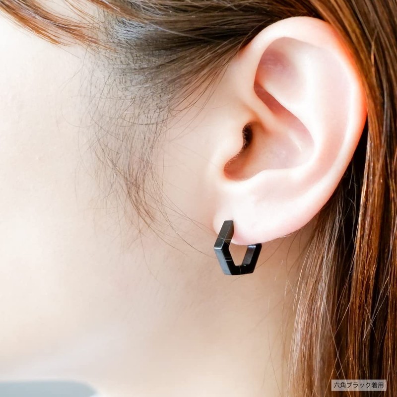 Adelina Style Hoop Earrings, Triangular, Heart, Rectangle, Polygonal, Pair, Popular,