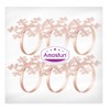 6pcs Christmas Snowflake Napkin Rings Metal Napkin Rings Napkin Holders
