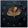 Wall Clock Metal 20 x 20 cm Black Gold Wall