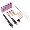 17Pcs TIG Welding Set ABS Argon Arc Welding Torch Glass