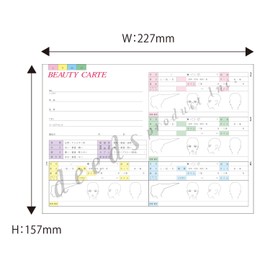 DEEDS Customer Record A, 100 Sheets/Salon Carte, Beauty Salon