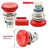22mm Latching Emergency Stop Push Button Switch SPDT Mushroom Stianless