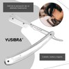 Yusibra Porta Navaja de Barbero, Acero Inoxidable, Afeitar,Calidad Profesional Acero