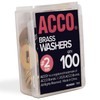 ACCO Brass Washers, 15/32", Box of 100 (71511)