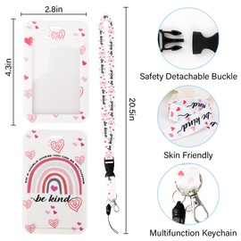 Id Badge Holder Nurse Badge Holder Teacher Lanyard with Id Holder Retractable Badge Holders Lanyards for Keys Breakaway Lanyards for Id Badges Name Badge Holders with Clips Heavy Duty Badge Reel