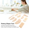 11pcs Pottery Trimming Tool Professional Wood Pottery Foot Shaper Tool