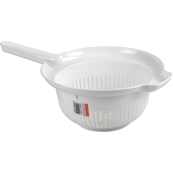 Sterling Ventures Deep Plastic Colander Food Strainer with Handle. Diameter