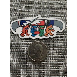 Grateful Dead / Jerry Garcia / Dead & Co Dancing Bears w/ Canoe Vinyl Sticker