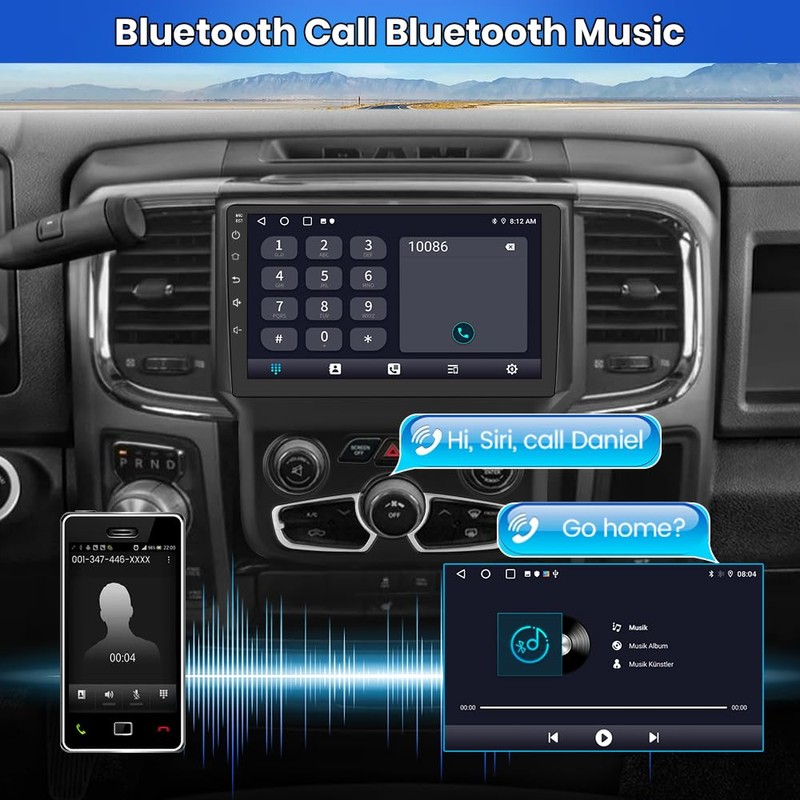 Android 13 Car Radio Stereo for Dodge Ram 2013-2019 1500