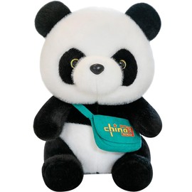 LJTXX Panda Plush Toy, Panda Plush Doll Children's Toy Plush Toy Cuddly Toy Plush Toy Dolls Toy Cuddly Toy Sleeping Pillow Throw Pillow Gift for Children Girls (25 cm)