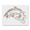 Salmon Fish Stencil - Nautical Decorations,%KEYWORD, Ideal for Creating Underwater