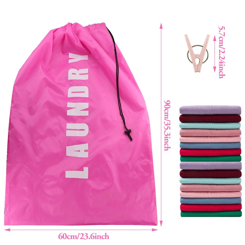 2 Pack Upgrade Extra Large Travel Laundry Bag with Drawstring,