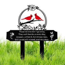 Cemetery Decorations for Grave,Metal Memorial Grave Marker | Elegant Large Grave Decor, Multipurpose Decor for Garden, Lawn, Cemetery, Funeral