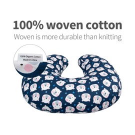 ALVABABY 2 Pack Pillow Cover Soft and Comfortable for Breastfeeding Moms Soft Fabric Fits Snug On Infant Nursing Pillows to Mothers While Breast Feeding 2UBZTW18