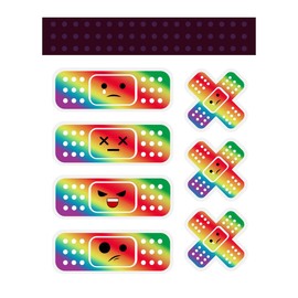 Yourkar Car Bandage Decal, Funny Cute Auto Cartoon Bandage Stickers with 2 Shapes, Waterproof Decorative Band-Aid Sticker Universal for Most Vehicles, Car Accessories for Decor (Colorful)