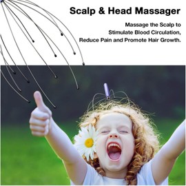 Scalp Massager, Handheld Head Massager Tingler, Scratcher for Deep Relaxation, Hair Stimulation and Stress Relief (2 Pack, Random color)