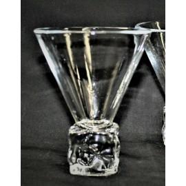 Antique Vintage Mid Century Modern Deco Ice Cube Martini 1 Glass Italy Cocktails