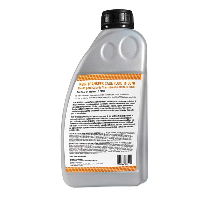 Rein FLDF002 Transfer Case Fluid TF 0870-1 Liter