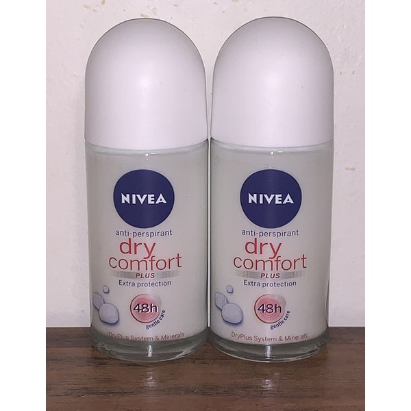 (2 Packs) Nivea Dry Comfort Deodorant Antiperspirant Roll-on 50 ml BRAND NEW