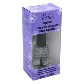 FIAHNG Poshe Topcoat 0.5oz Super Fast (6 Pack) Nail Topcoat