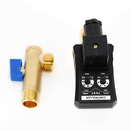 BJTDLLX Automatic Timed Condensate Drain Valve, 1/2" AC 110V 2-way Direct-acting Electronic Timed Water Tank Air Compressor Drain Valve