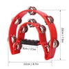 IHDYPPEW 6 Pack Double Row Tambourine – 9.06 inch Professional