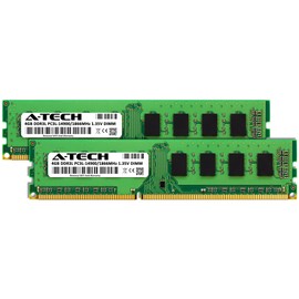 A-Tech 8GB Kit (2x4GB) DDR3/DDR3L 1866MHz PC3L-14900 (PC3-14900) CL13 UDIMM 1.35V Non-ECC DIMM 240-Pin Desktop RAM Memory Upgrade Modules