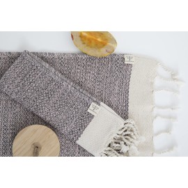 Smyrna Turkish Cotton Wash Cloths Pack of 6 | 12"x12" | Versatile Bath Towels for Bathroom, Hotel, SPA, Gym | Soft, Absorbent, Prewashed and Quick Dry Turkish Hand Towels, Blush Pink