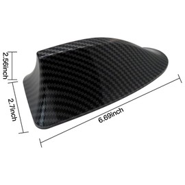 Ebony Shark Fin Roof Antenna Cover for Hyundai Sonata 2.0T Ultimate Sedan 4-Door 2.0L 2019 - Coated (Check The Size Before!) US Stock