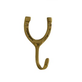Tack Room Studio Brass Horseshoe Hook