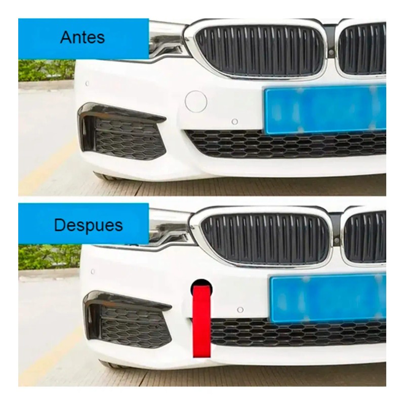 Tiron Jalon Tela Liso Auto Tow Strap Universal Remolque Color