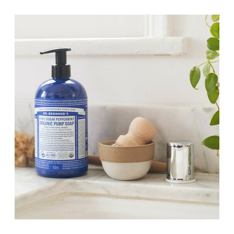 Dr Bronner's 4-In-1 Organic Sugar Soap - Peppermint, 710ml