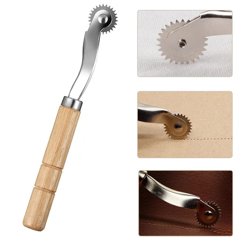 YFFSFDC 14 PCS Leather Technique Leather Tool Set, Hand Sewing