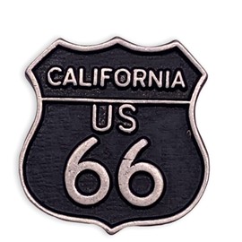 STOCKPINS US Route 66 California Lapel Pin – Pewter State Souvenir Pin for Men & Women, Perfect for Backpacks, Hats, & Jackets, Road Trip Travel Pin