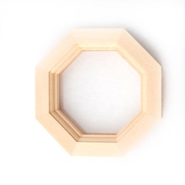 Houseworks, Ltd. Dollhouse Miniature Octagon Window w/Interior Trim - New Old Stock #HW5045