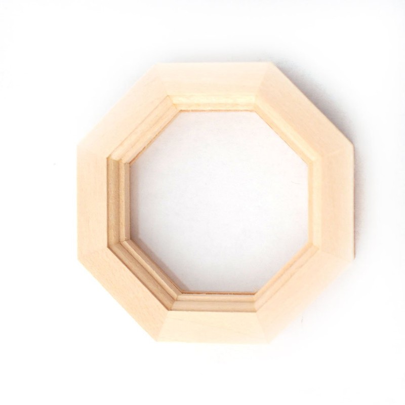 Houseworks, Ltd. Dollhouse Miniature Octagon Window w/Interior Trim - New