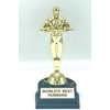 aahs!! Engraving Worlds Best Husband Trophy 7 inch