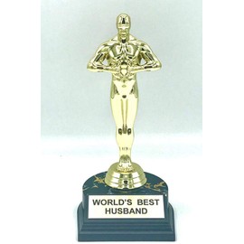 aahs!! Engraving Worlds Best Husband Trophy 7 inch