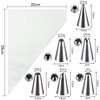 HAKACC Piping bag disposable piping bag set icing bags piping