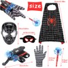 Spider Cape and Mask, Hero Web Shooter Kids Cape Mask