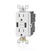 Leviton 15A GFCI USB Outlet 24W (4.8A) SmartlockPro Type A