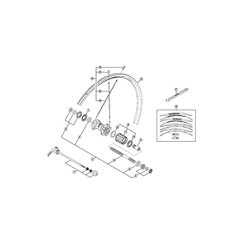 Shimano CB-E110 Y28698160 Repair Parts, Right Ball Pushing (Waterproof Cap