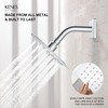KENES Chrome Tub and Shower Trim Kit, Square Tub Shower