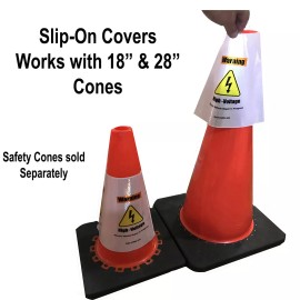 Grade A Tools Electric Vehicle High Voltage Warning Sign - Cone Collar - EV Safety Signage