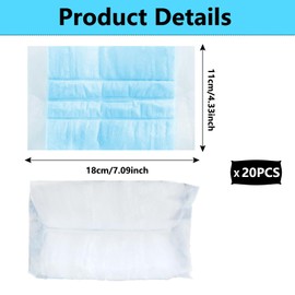 Fluffy Dusters Magnet Refills - 20 Pack Dust Magnet Refills Compatible with Flash Dust Magnet Refills Disposable Fluffy Duster Heads - Duster Refills for Cleaning Furniture, Blinds, Car, Home, Office