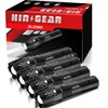 HinsGEAR 1 Mode Flashlights 4 Pack, Super Bright Zoomable LED