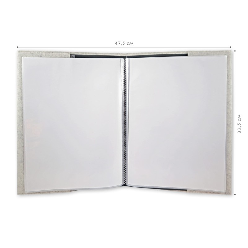 Goldi-Design Certificate Folder with Wool Felt Cover - Girl with