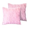 Maahongh Pink Bow Pillow Covers 18x18 Inch Set of 2,